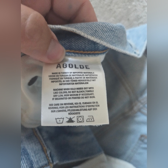 Agolde Pinch Waist High Rise Kick Jeans In Riptide - Picture 6 of 9